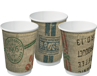 12oz JUTE DOUBLE WALL CUP C/AWAY 25/PK 20PKS/CTN