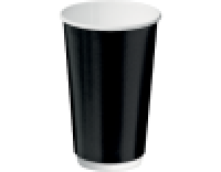 16oz BLACK D/WALL CUP C/AWAY 20PK   15PKS/CTN