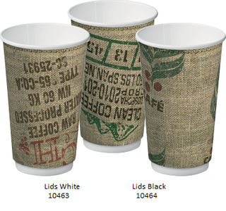 16oz JUTE DOUBLE WALL CUP C/AWAY 20PK   15PKS/CTN
