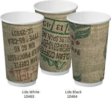 16oz JUTE DOUBLE WALL CUP C/AWAY 20PK   15PKS/CTN