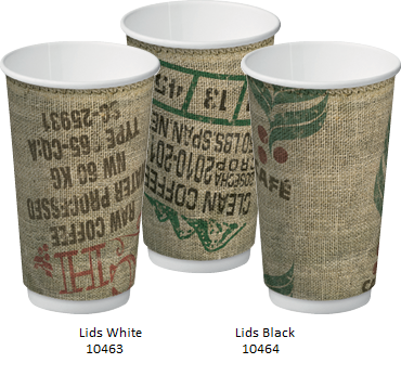 16oz JUTE DOUBLE WALL CUP C/AWAY 20/PK  15PKS/CTN