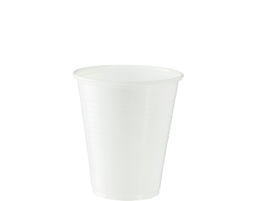 185ml PLASTICWATER  CUP WHITE 50/PAK 20PAK/CTN