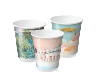 8oz CREATIVE  DOUBLE WALL CUP C/AWAY 25PK   20PKS/CTN