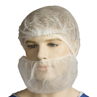 BEARD COVERS WHITE DOUBLE LOOP 100PK   10PKS/CTN
