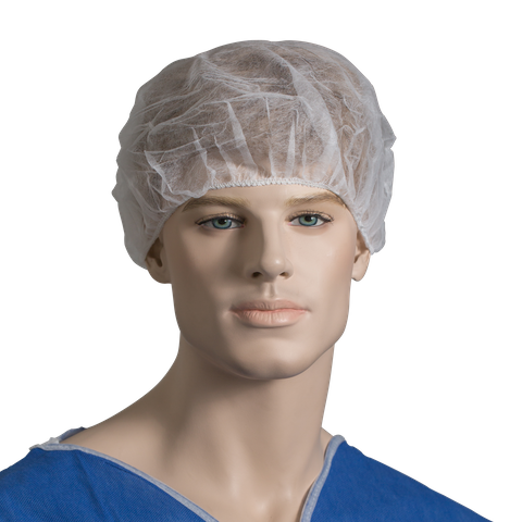 HAIR NET BOUFFANT   WHITE 100/PK 10PKS/CTN