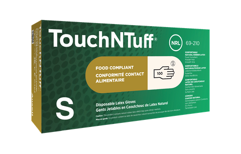 GLOVES LATEX  SMA LL TOUCH & TUFF 100PK   10PKS/CTN
