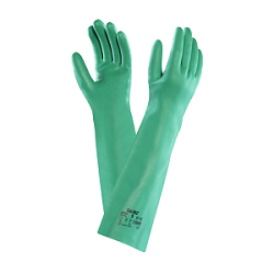 GLOVES SOLVEX NITRILE GAUNTLET 37-185 SIZE 8 46cm LONG 1/PR