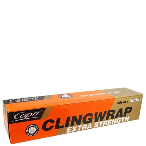 CLINGWRAP  FILMCAPRI 45cm 600M IN DISPENSER 1/ONLY6CTN