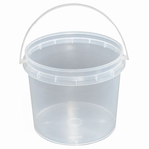 0.8lt PLASTIC PAIL NCI CLEAR 1/ONLY 144/CTN