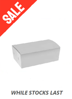 SNACK BOX LGE WHITE 054 *SALE* 197x118x68 50/PK 5PAKS/CTN
