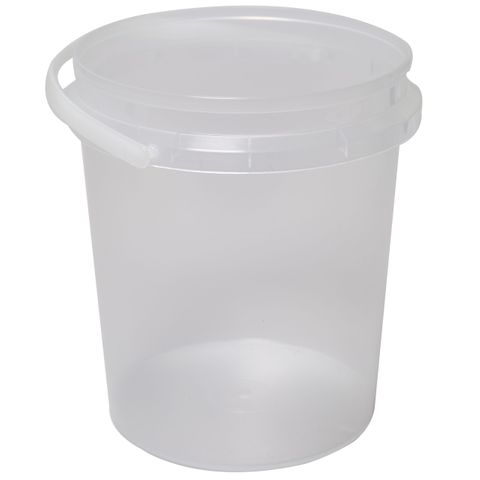 1.2llt PLASTICPAIL NATURAL MONPAK HANDLE  1/ONLY 144/CTN