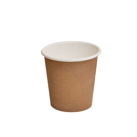 4oz BROWN PLA SINGLE WALL CUP (63mm) BPC4S 50/PK 20PKS/CTN