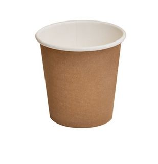 4oz BROWN PLA SINGLE WALL CUP (63mm) BPC4S 50/PK 20PKS/CTN