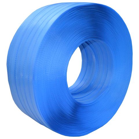 POLY HAND STRAPPING BLUE 12MM 1000M 1/ROLL