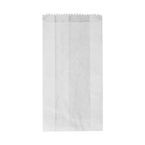 No1 SATCHEL WHITE PAPER BAGS 185x100x40mm 500/PK