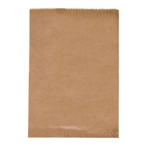 10F BROWN RECYCLED PAPER BAG FLAT 380x270mm 500/PK