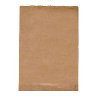 10F BROWN RECYCLED PAPER BAG FLAT 380x270mm 500/PK