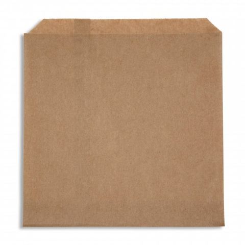 2W BROWN RECYCLED PAPER BAG SQUARE 200X200mm 500/PK
