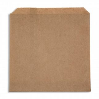 2W BROWN RECYCLED PAPER BAG SQUARE 200X200mm 500/PK