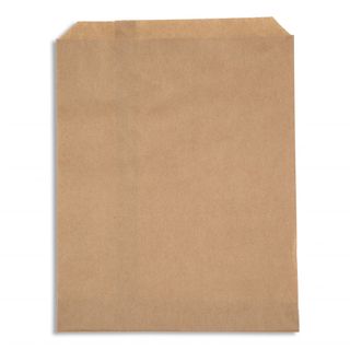 3F BROWN RECYCLED PAPER BAG FLAT 235X200mm 500/PK