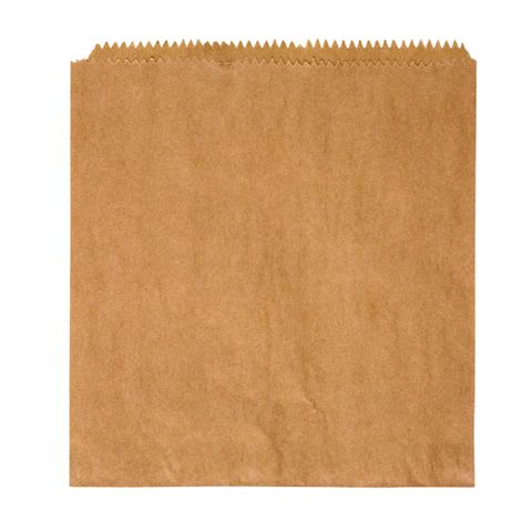 4F BROWN RECYCLED PAPER BAG FLAT  260X240mm 500/PK