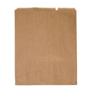 8F BROWN RECYCLED PAPER BAG FLAT 335x270mm 500/PK