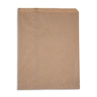 LONG SPONGE RECYCLED BROWN PAPER BAG 335 x305mm 500/PK