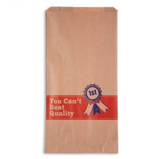 BUTCHER BAG PRINTED MEDIUM #12 395x180x100 250/PAK