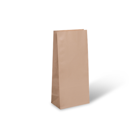 GIFT BAG No3 BROWN KRAFT 220x100x60mm  500/CTN