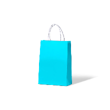 BEACH BLUE JUNIOR BAG HANDELED BBJ 290x200x100 50PK  5PKS/CTN