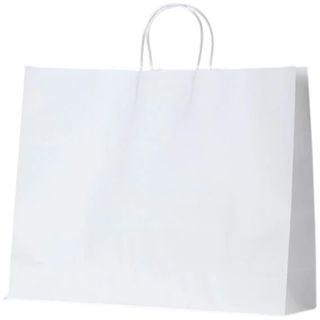 BOUTIQUE WHITEBAG HANDLED 350x450x125 50PK  5PKS/CTN