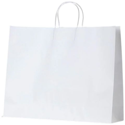 BOUTIQUE WHITEBAG HANDLED 350x450x125 50PK  5PKS/CTN