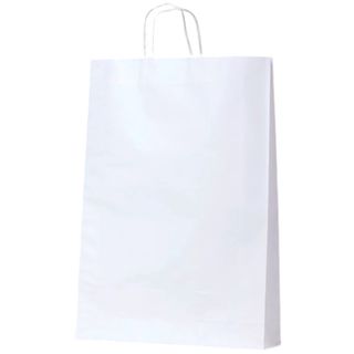MEDIUM WHITE BAG HANDLED  W2 480x340x90 50PK  5PKS/CTN