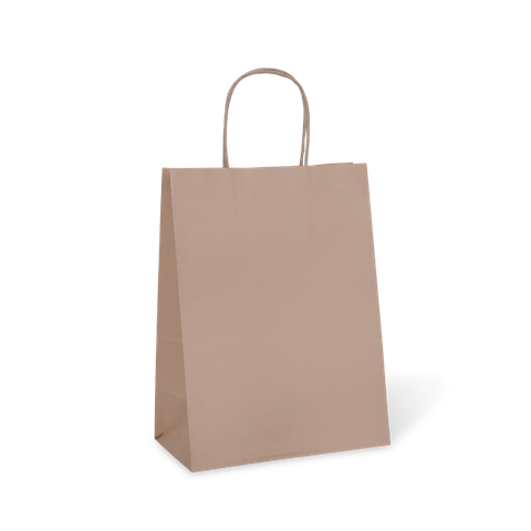 No10 PETITE KRAFT BAG HANDLED 275x205x110mm  50PK  5PKS/CTN