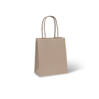 No2 PETITE KRAFT BAG HANDLE ~ 165x140x75 50PK  5PKS/CTN