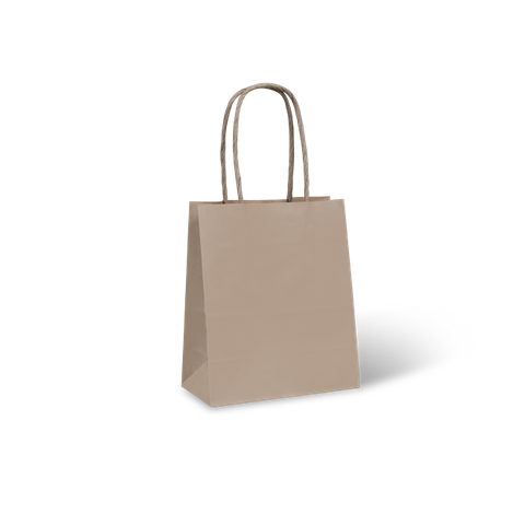 No2 PETITE KRAFT BAG HANDLE ~ 165x140x75 50PK  5PKS/CTN