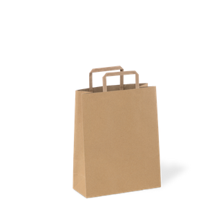 No60 KRAFT BAGF/F HANDLE~ DNR 300x240x100mm  50PK  5PKS/CTN