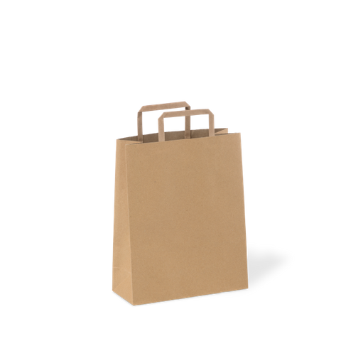No60 KRAFT BAGF/F HANDLE~ DNR 300x240x100mm  50PK  5PKS/CTN