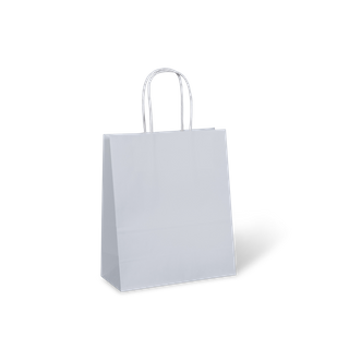 No8 PETITE WHITE BAG HANDLED ~ 215x180x85 50PK  5PKS/CTN