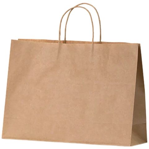 SML BOUTIQUE KRAFT BAG HANDLED 250x350x110 50PK  5PKS/CTN BSB