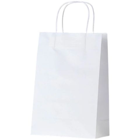 WHITE JUNIOR BAG HANDLED WJ 290x200x100 50PK   5PKS/CTN