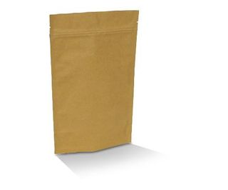COFFEE POUCH KRAFT 250gm 160x210x45mm  50PK   10PKS/CTN