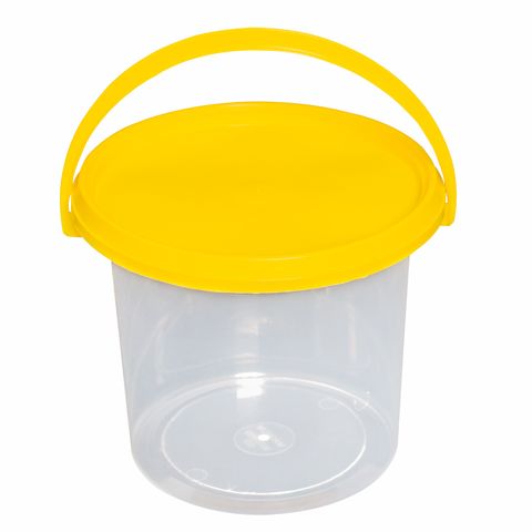 1kg  CLEAR MAGNUM  PAIL WITH LIDS  1/ONLY 200/CTN