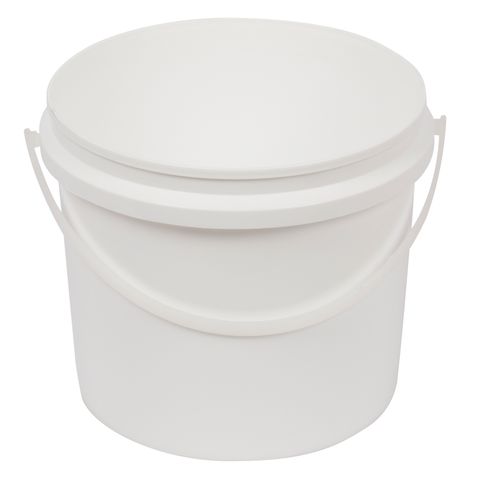 2.2lt PLASTIC PAIL WHITE  NCI 1/ONLY 120/CTN