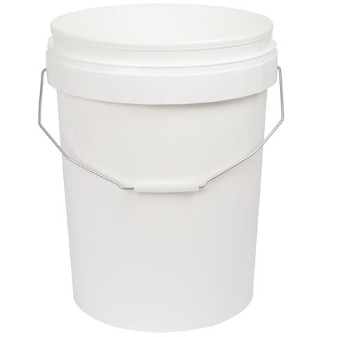20lt PAIL PLASTIC WHITE 1/PAIL (NCI)