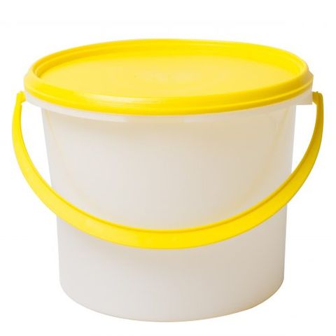 3.0kg  CLEAR MAGNUM PAIL WITH LID       1/ONLY 100/CTN