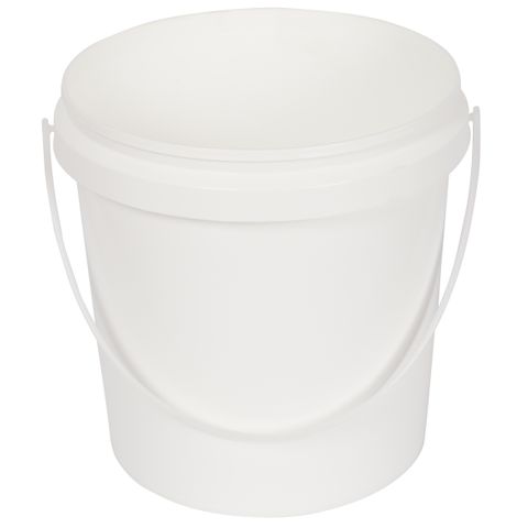 3.4lt PAIL PLASTIC WHITE 70 CTN ***ORDER IN***