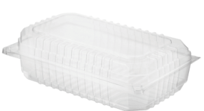 CVP049 SALAD CLAM HINGED LGE 180x106x55mm  100PK   5PKS/CTN