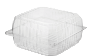 CVP059 BURGER CLAM HINGED XL 130x140x70  100/PAK 4PAK/CTN