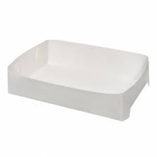 FOOD TRAY EXTRASMALL WHITE OSLO 140x110x45 200/PK